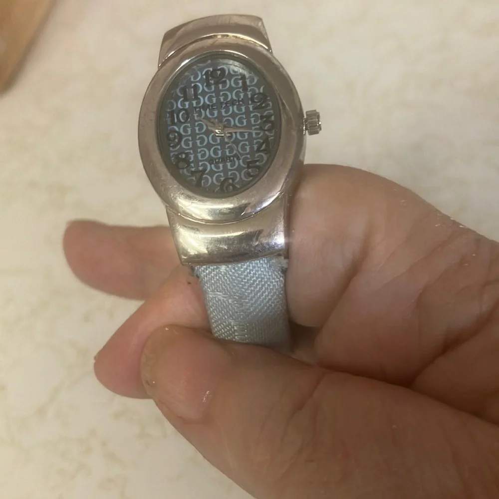 Silver Wearable cuff style Watch as is